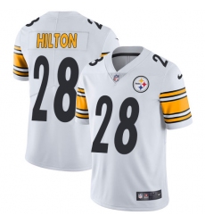 Youth Nike Pittsburgh Steelers #28 Mike Hilton White Vapor Untouchable Limited Player NFL Jersey