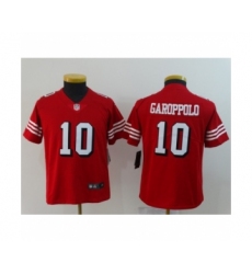 Youth San Francisco 49ers #10 Jimmy Garoppolo Limited Red Rush Vapor Untouchable Football Jerseys
