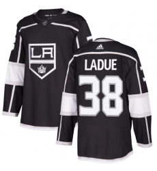 Men's Adidas Los Angeles Kings #38 Paul LaDue Premier Black Home NHL Jersey