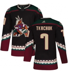 Men's Adidas Arizona Coyotes #7 Keith Tkachuk Authentic Black Alternate NHL Jersey