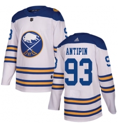 Youth Adidas Buffalo Sabres #93 Victor Antipin Authentic White 2018 Winter Classic NHL Jersey