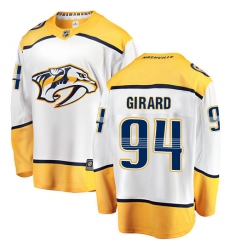 Youth Nashville Predators #94 Samuel Girard Fanatics Branded White Away Breakaway NHL Jersey