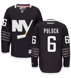 Men's Reebok New York Islanders #6 Ryan Pulock Premier Black Third NHL Jersey