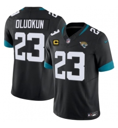 Men's Jacksonville Jaguars #23 Foyesade Oluokun Black 2026 F.U.S.E. 4-Star C Vapor Limited Football Stitched Jersey