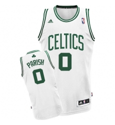 Men's Adidas Boston Celtics #0 Robert Parish Swingman White Home NBA Jersey