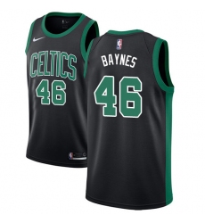 Women's Adidas Boston Celtics #46 Aron Baynes Authentic Black NBA Jersey - Statement Edition