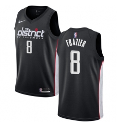 Men's Nike Washington Wizards #8 Tim Frazier Swingman Black NBA Jersey - City Edition