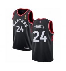 Women's Toronto Raptors #24 Norman Powell Swingman Black 2019 Basketball Finals Champions Jersey Statement Edition