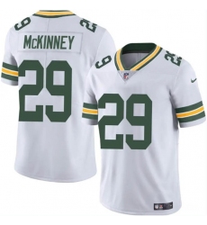 Men's Green Bay Packers #29 Xavier McKinney White Vapor Limited Football Stitched Jersey