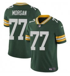 Men's Green Bay Packers #77 Jordan Morgan Green 2024 Draft Vapor Limited Football Stitched Jersey