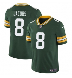 Men's Green Bay Packers #8 Josh Jacobs Green Vapor Limited Football Stitched Jersey