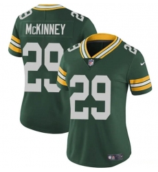 Women's Green Bay Packers #29 Xavier McKinney Green Vapor Limited Football Stitched Jersey(Run Small)