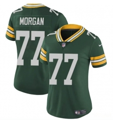 Women's Green Bay Packers #77 Jordan Morgan Green 2024 Draft Vapor Untouchable Limited Football Stitched Jersey(Run Small)