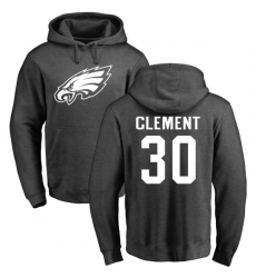 Nike Philadelphia Eagles #30 Corey Clement Ash One Color Pullover Hoodie