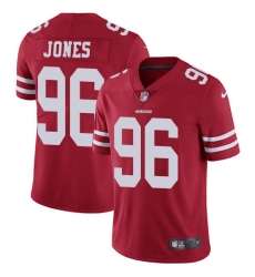 Youth Nike San Francisco 49ers #96 Datone Jones Red Team Color Vapor Untouchable Limited Player NFL Jersey