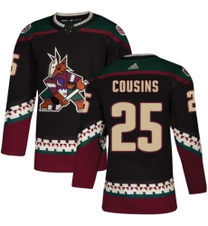 Men's Adidas Arizona Coyotes #25 Nick Cousins Authentic Black Alternate NHL Jersey