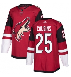 Youth Adidas Arizona Coyotes #25 Nick Cousins Premier Burgundy Red Home NHL Jersey