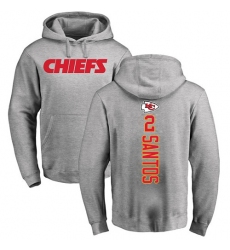 NFL Nike Kansas City Chiefs #2 Cairo Santos Ash Backer Pullover Hoodie