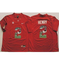 Alabama Crimson Tide #2 Derrick Henry Red Player Fashion Stitched NCAA Jersey