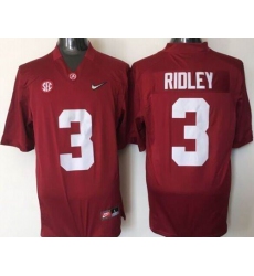 Alabama Crimson Tide #3 Calvin Ridley Red 2016 National Championship Stitched NCAA Jersey