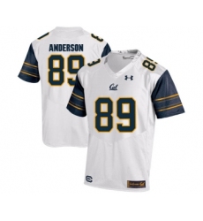 California Golden Bears 89 Stephen Anderson White College Football Jersey