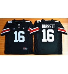 Ohio State Buckeyes #16 J. T. Barrett Black Limited Stitched NCAA Jersey