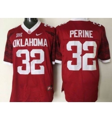Men Oklahoma Sooners #32 Samaje Perine Red New XII Stitched NCAA Jersey