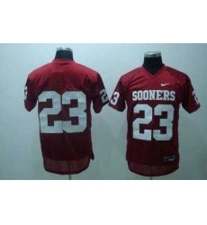 Sooners #23 Allen Patrick Red Embroidered NCAA Jersey