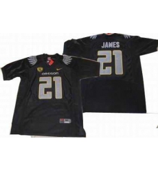 NCAA Oregon Ducks 21 LaMichael James Jersey BLACK