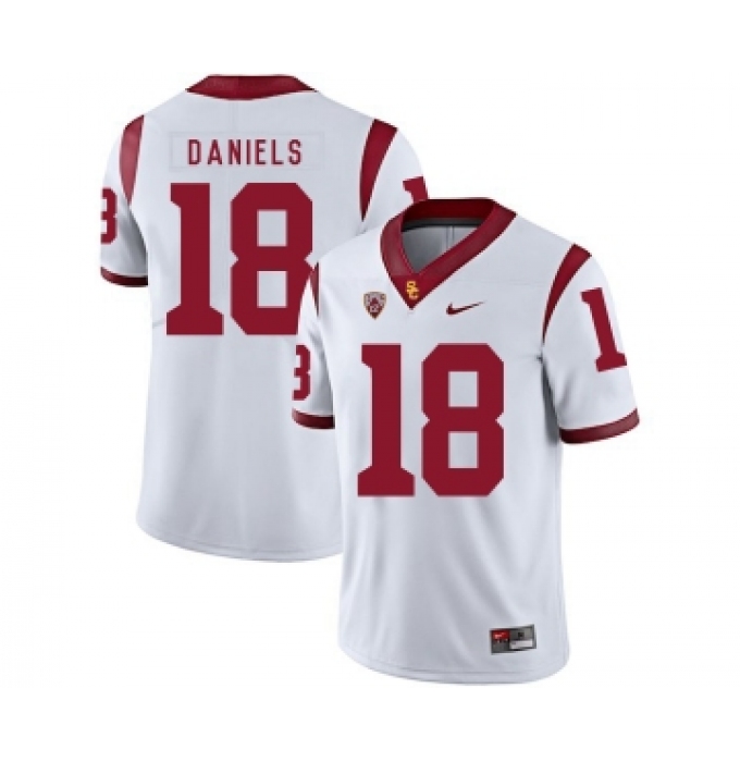 USC Trojans 18 JT Daniels White College Football Jersey