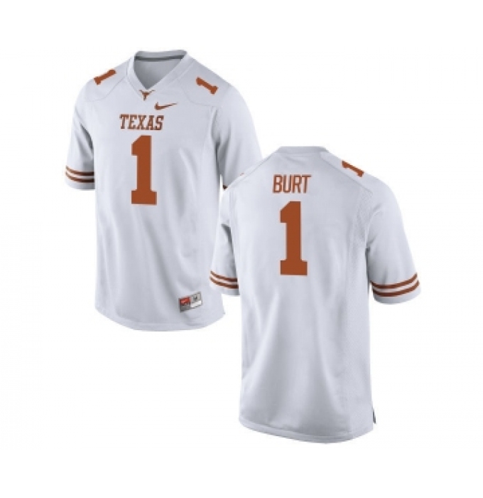 Texas Longhorns 1 John Burt White Nike College Jersey