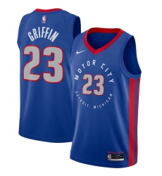 Men's Detroit Pistons #23 Blake Griffin Nike Blue 2020-21 Swingman Player Jersey