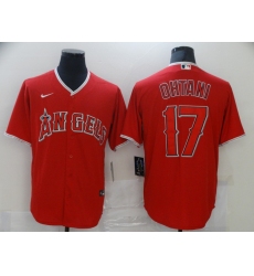 Men's Nike Los Angeles Angels #17 Shohei Ohtani Red Home Stitched Baseball Jersey