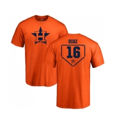 Baseball Houston Astros #16 Aledmys Diaz Orange RBI T-Shirt