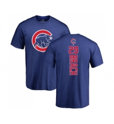 Baseball Chicago Cubs #29 Brad Brach Royal Blue Backer T-Shirt