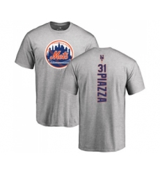 MLB Nike New York Mets #31 Mike Piazza Ash Backer T-Shirt