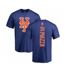 MLB Nike New York Mets #31 Mike Piazza Royal Blue Backer T-Shirt