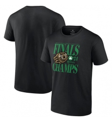 Men's Boston Celtics Black 2024 Finals Champions Ball Screen Ring T-Shirt