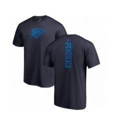 Basketball Oklahoma City Thunder #31 Mike Muscala Navy Blue One Color Backer T-Shirt