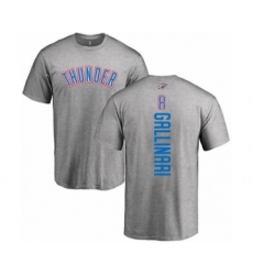 Basketball Oklahoma City Thunder #8 Danilo Gallinari Ash Backer T-Shirt