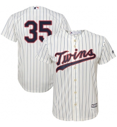 Youth Majestic Minnesota Twins #35 Michael Pineda Authentic Cream Alternate Cool Base MLB Jersey