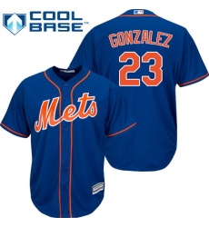 Men's Majestic New York Mets #23 Adrian Gonzalez Replica Royal Blue Alternate Home Cool Base MLB Jersey