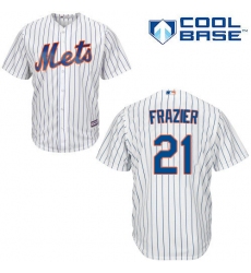 Youth Majestic New York Mets #21 Todd Frazier Authentic White Home Cool Base MLB Jersey