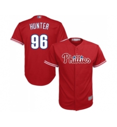 Men's Philadelphia Phillies #96 Tommy Hunter Replica Red Alternate Cool Base Baseball Jersey
