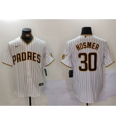 Men's San Diego Padres #30 Eric Hosmer White Stitched Cool Base Nike Jersey