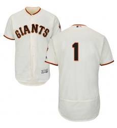 Men's Majestic San Francisco Giants #1 Gregor Blanco Cream Home Flex Base Authentic Collection MLB Jersey