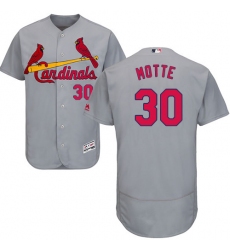 Men's Majestic St. Louis Cardinals #30 Jason Motte Grey Road Flex Base Authentic Collection MLB Jersey
