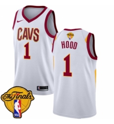 Women's Nike Cleveland Cavaliers #1 Rodney Hood Swingman White 2018 NBA Finals Bound NBA Jersey - Association Edition