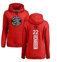 NBA Women's Nike Toronto Raptors #22 Malachi Richardson Red Backer Pullover Hoodie