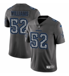 Men's Nike Dallas Cowboys #52 Connor Williams Gray Static Vapor Untouchable Limited NFL Jersey